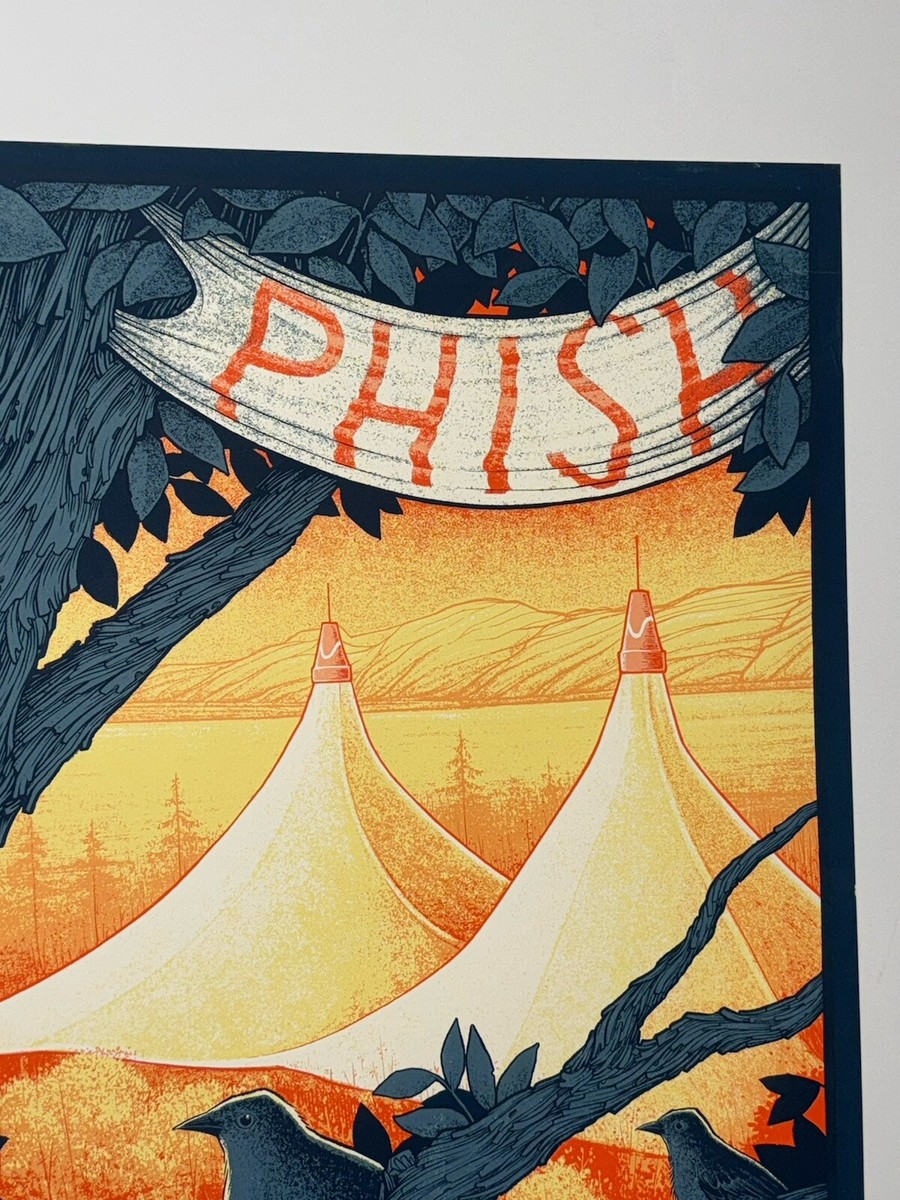 Futura STASH 直筆サインRECONグラフィックポスターposter Phish Poster The Gorge 2021 Silkscreen Official X/800 SIGNED Tyler