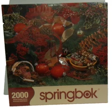 Colors of Christmas Springbok 2000 pc puzzle NOS sealed 2008