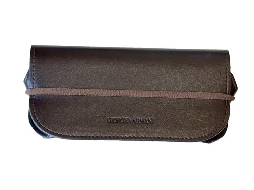 Giorgio Armani Brown Sunglasses Eyeglass Soft Case Glasses Pouch