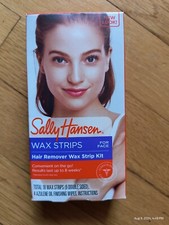 Wax Strips Sally Hansen Hair Remover Kit for Face 18 Wax Strips 4 Finishing Wipe