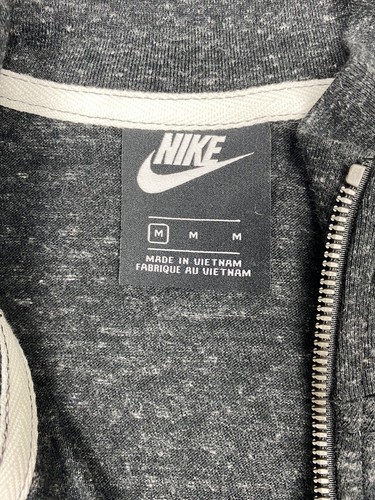 Nike Ropa Deportiva Cremallera Suéter Camisa Delgada Gris Jaspeado Logo Swoosh Para Mujer Talla M - Imagen 8 de 10