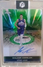 2025-26 Topps Chrome Walker Kessler Green Refractor Auto 53/99 Utah Jazz #TAU-WK
