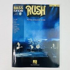 Hal   Leonard Bass Play-Along RUSH Vol. 61 Sheet Music Book Tab  Sound Audio