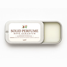 Solid Perfume For Women - Rose Geranium -  Solid Balm Cologne - 14ml