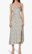 NWT ASTR The Label Cowl Neck Floral Slip Dress