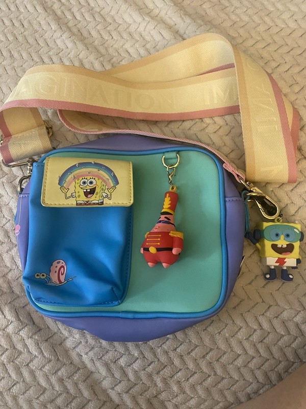 Spongebob Lunchbox Nickelodeon Crossbody Purse ￼