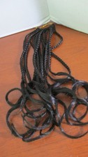 Set of 4 BLACK FRENCH CURLY CROCHET 14" HAIR EXTENSIONS  NEW