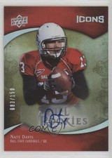 2009 Upper Deck Icons NFL Rookies Auto 83/150 Nate Davis #133 Auto b6s