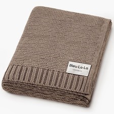 - 100 Organic Cotton Heritage Knit Textured Baby Blanket - Signature Heritag...