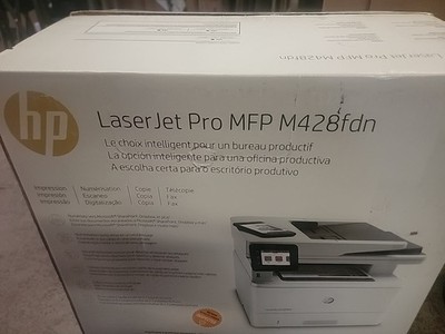 New in Box HP LaserJet Pro MFP M428fdn Monochrome All-In-One Printer  W1A29A!