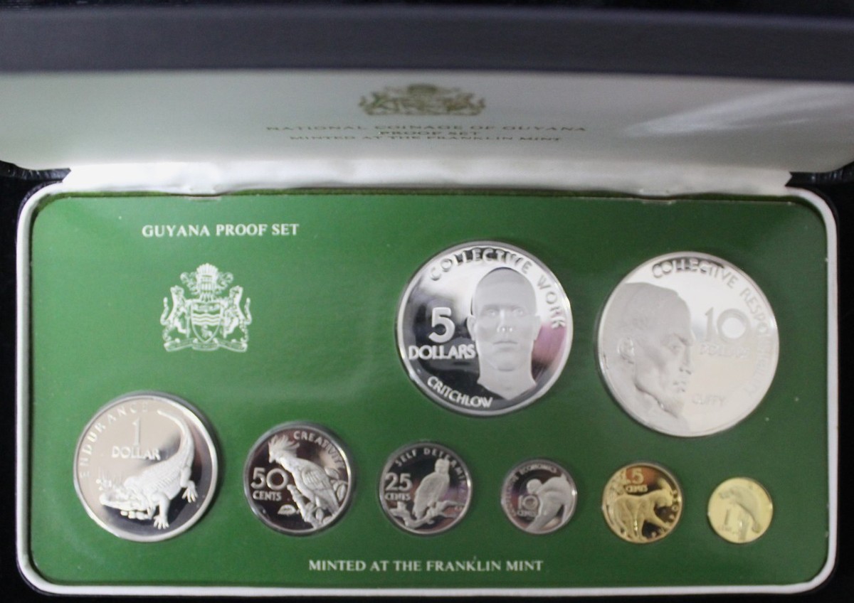 外国銀貨　ガイアナ8点セット 1976 Guyana SILVER Proof 8 Coin Set - 1.87 oz. SILVER | eBay