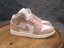 Nike Air Jordan 1 Mid SE Legend Pink Suede GS Kid's Shoes Size 4.5Y FN7432-161
