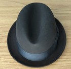 Vintage 7 1/4 Bond Executive Group Charcoal Felt Fedora in Bond Hat Box — photo 3