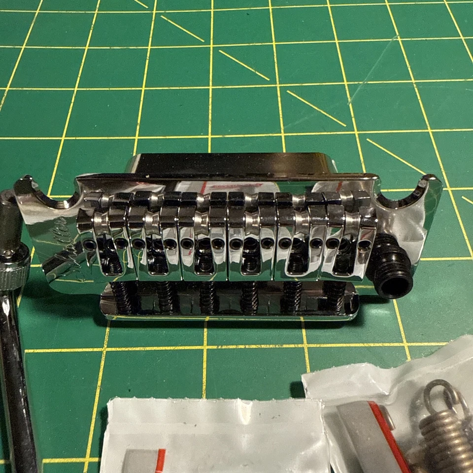 Trémolo Guitarra Schaller Vintage Cromo 37mm Bloque Caja Abierta Como Nuevo Completo Foto 2 de 4