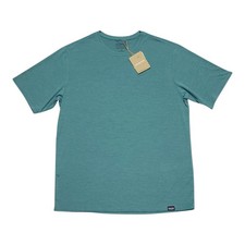 Camiseta Patagonia Para Hombre Capilene Cool Daily Camiseta Humedal Azul X-Dye MEDIANA NUEVA CON ETIQUETAS