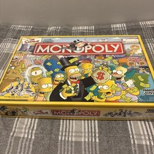 Parker Brothers Monopoly Board Game Family - The Simpsons - Vintage - complete 