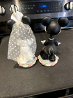 Disney Mickey & Minnie Mouse Wedding Bobblehead Figurine Set 9" w Magnetic Noses — photo 5