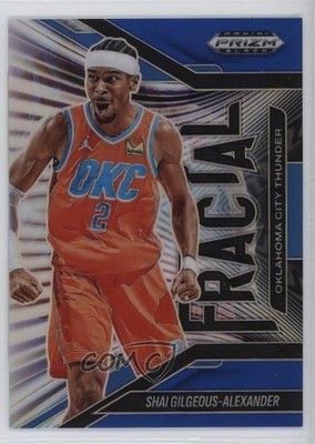 2024-25 Panini Prizm Black Fractal Blue 105/199 Shai Gilgeous-Alexander #4 11ng