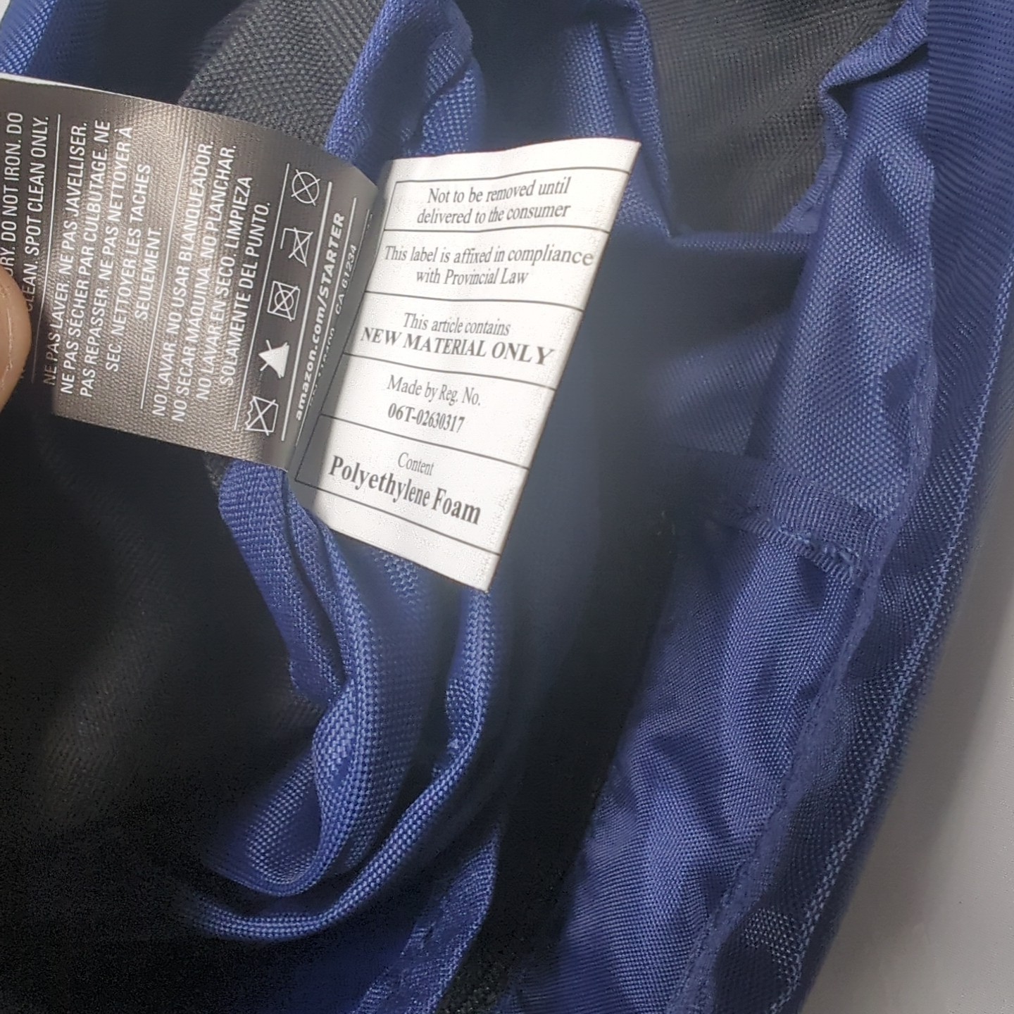 Starter Vintage Drawstring Backpack Blue One Size… - image 14