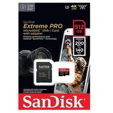 Sandisk Extreme Pro 512GB Micro SD SDXC Memory Card 170MB/s Class10 V30 U3 4K