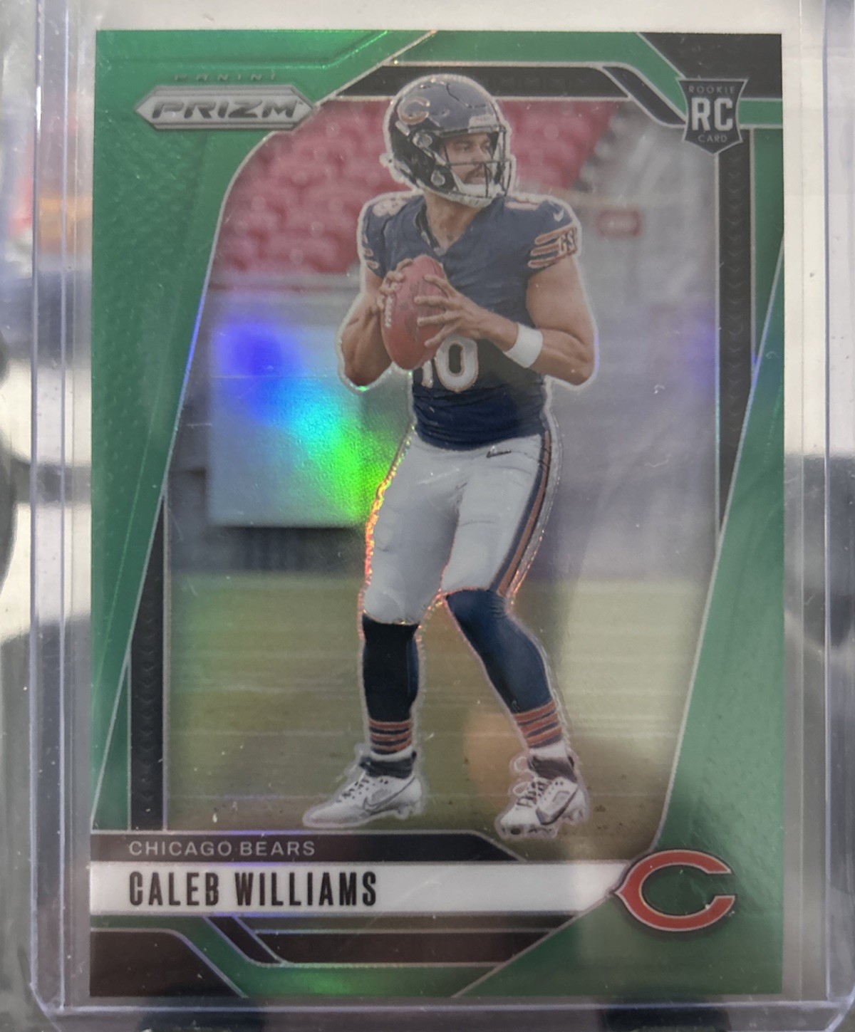 2024 Panini Prizm - Rookies Caleb Williams #301 Green Wave Prizm (RC)
