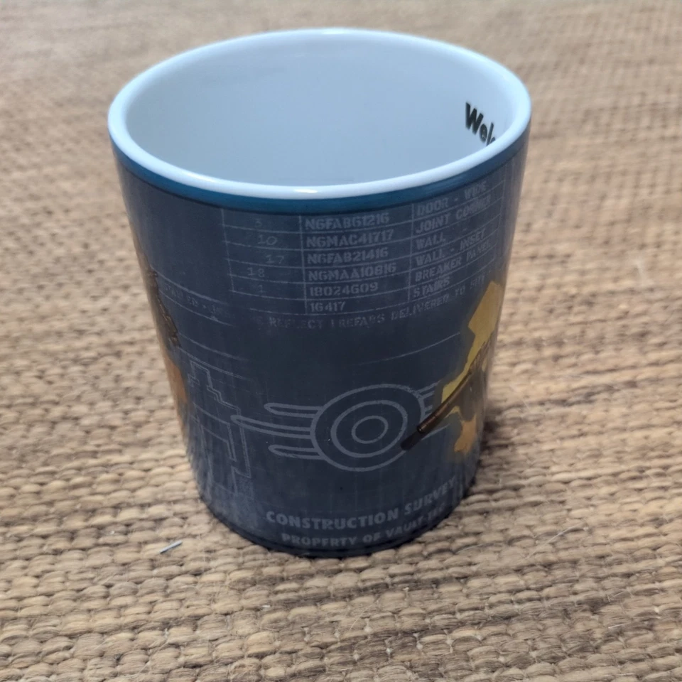 2017 Fallout Blue Vault Girl Welcome Home mug - Display only never used - Image 2 of 4