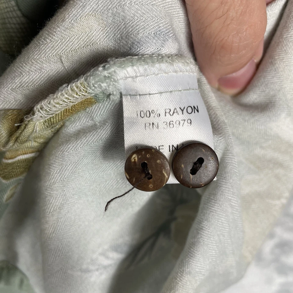 Ron Jon Surf Shop Men’s Large Hawaiian Shirt Button Up Floral AOP Ocean Island - Image 4 of 4