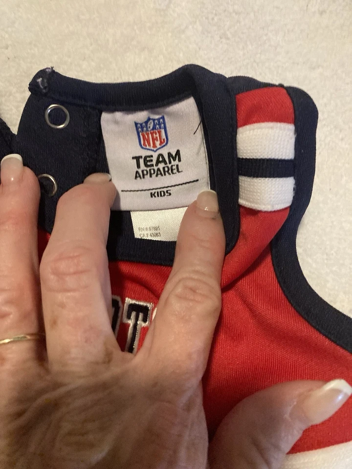 New England Patriots, Traje de Animadora Conjunto de 2 Piezas Top y Zapatillas 0-3 Meses Foto 3 de 4