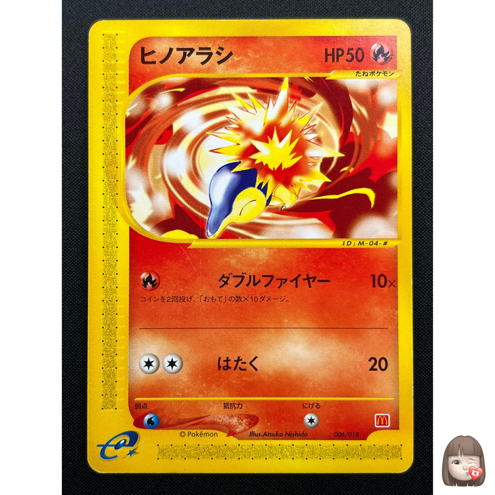 Cyndaquil 2002 Japanese McDonald's e Minimum Pack #006 Base