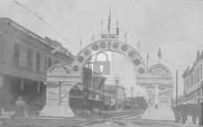 Street View Entrance Arch Santa Rosa California CA - Reprint