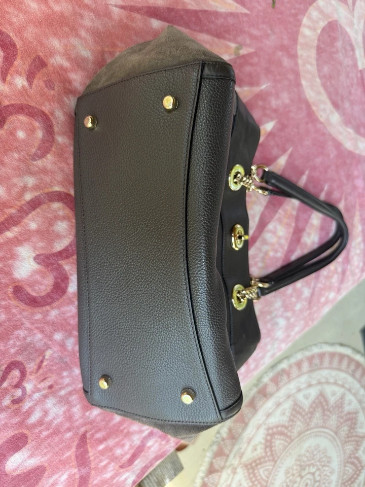 Bolso de hombro Coach Carryall Edie Turnlock marrón castaño Foto 3 de 4