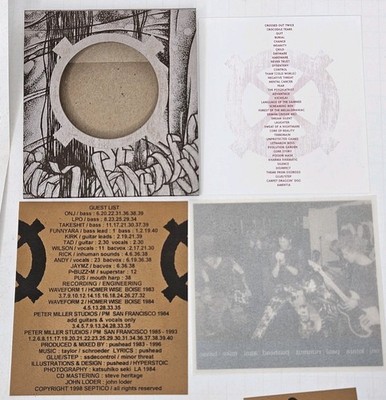 Septic Death / Crossed Out Twice 1999 CD Includes sticker, 4 Septic Death / Crossed Out Twice 1999 CD Includes sticker, 4