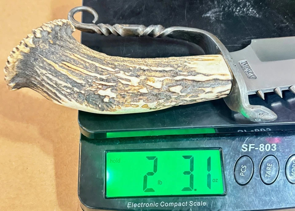 Cubiertos de impacto Cuchillos Bowie hechos a medida SIN USAR MANGO DE CIERVO 21" Cuchillos hechos a mano Foto 4 de 4