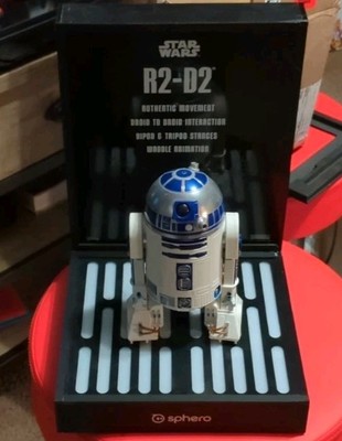 STAR WARS SPHERO R2-D2 DISPLAY (Some Damage To Frame See Pictures)