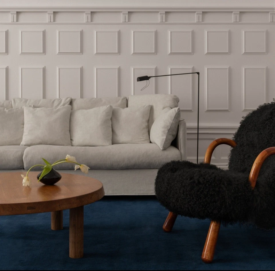 Hand-Tufted Wool Rug 9x12 ft -Nordic Knots Grand Deep Blue Area Rug 8x10 - Image 4 of 4