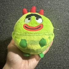 TY Yo Gabba Gabba Beanie BALLZ Ball BROBEE Green Figure Plush Doll 8" With Tags