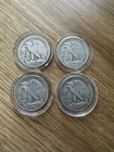 Walking Liberty Half Dollar 4-Coin Set 1941-1944 Silver WWII Era