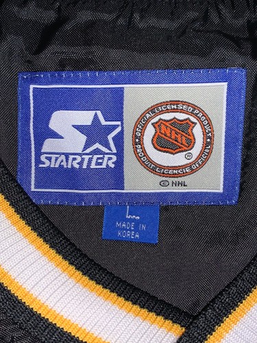 VINTAGE JAROMIR JAGR PITTSBURGH PENGUINS LARGE STARTER JACKET NEW - Picture 6 of 8