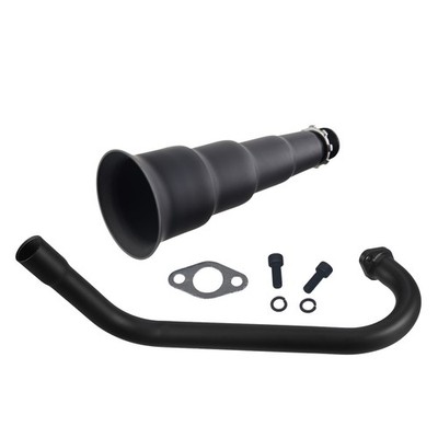 Right Long 5 Stage Exhaust Pipe Header For Coleman CT100U CC100X 98cc Mini Bike