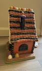 HomeGoods Lighted Sparkle Halloween Gingerbread House Decoration Candy Corn — photo 2