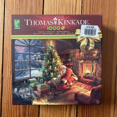 Ceaco Thomas Kinkade Christmas Santa's Special Delivery Brand New 1000 pc Puzzle