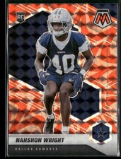 2021 Panini Mosaic #349 Nahshon Wright Prizm Reactive Orange