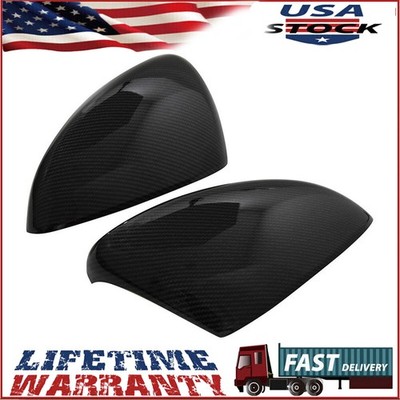 Pair For Honda Accord 18-21 Carbon Fiber Style Rear View Side Mirror Cover Trim*