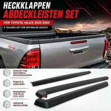 3-teilig Heckklappe Ladekantenschutz f&uuml;r Toyota Hilux 2015-2020 Doppelkabine