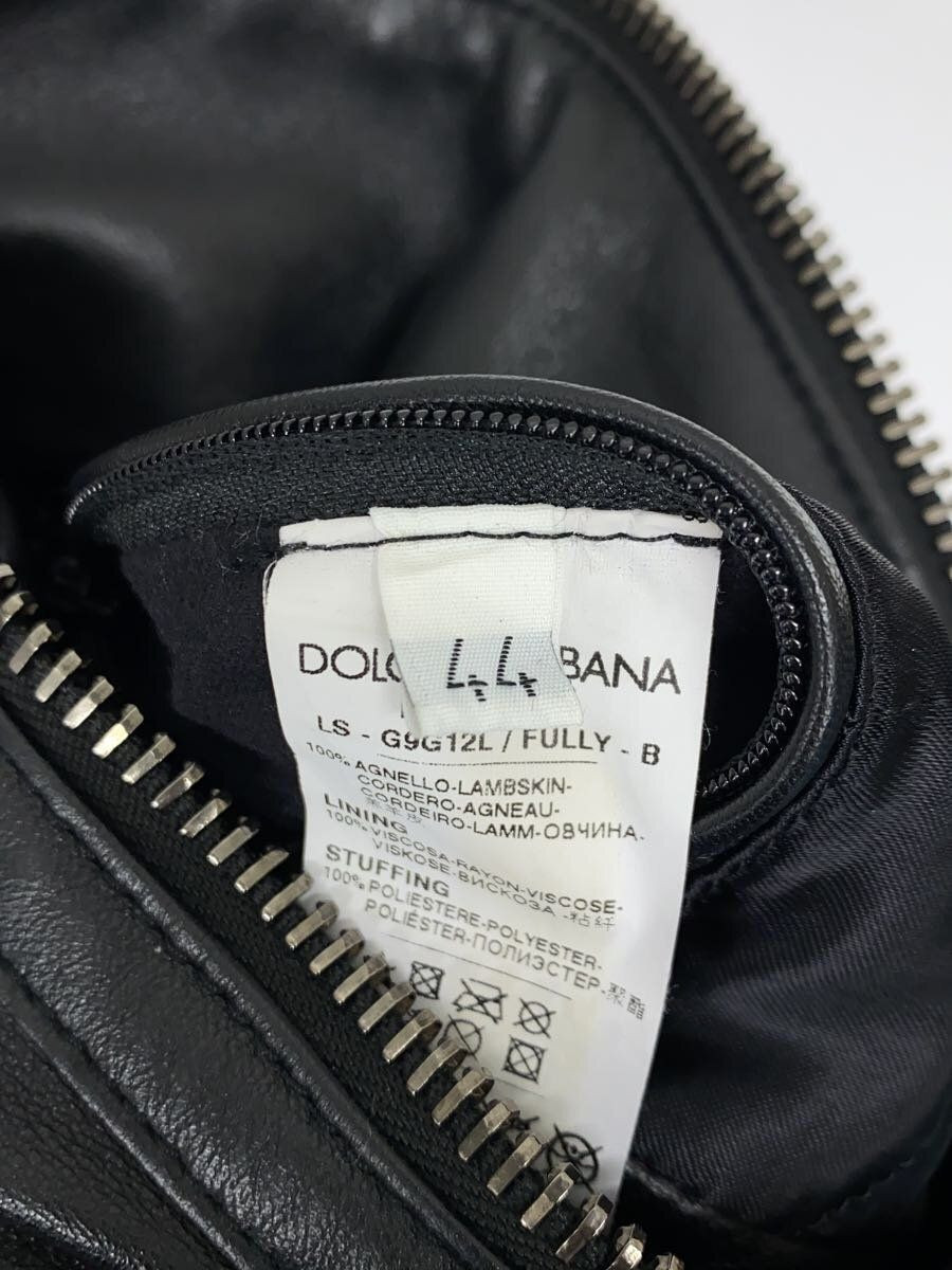 DOLCE&GABBANA / 03AW/アーカイブ/シングルライダースジャケット/44/羊革/BLK/G9G12L Black DOLCE & GABBANA Riders Jacket 03AW Archive Single 44 Sheep