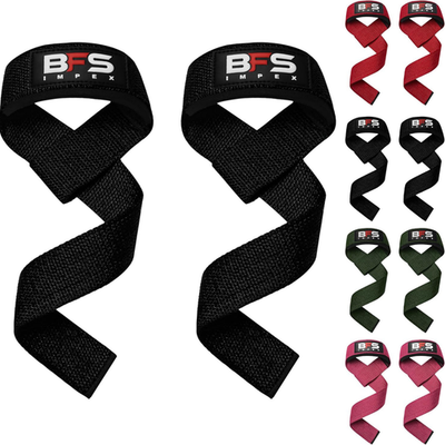 #ad Weight Lifting Wrist Support Wraps Bandage Gym Training Cross fit Straps Black $6.26