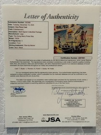 *SDCC 2025 NETFLIX CAST SIGNED* LEGO ONE PIECE 75639 GOING MERRY PIRATE SHIP JSA