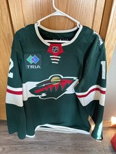 Minnesota Wild Adidas Boldy Jersey Fight-strap NWT Size 52 Authentic
