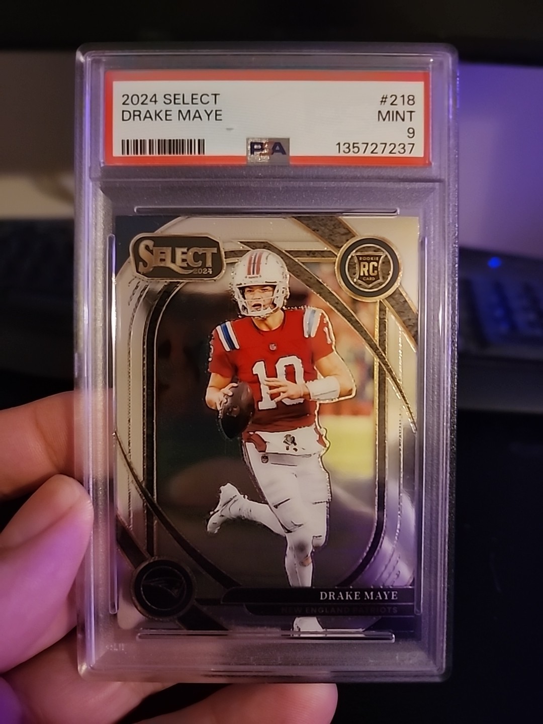 2024 Select Drake Maye RC Silver PSA9 218 Club Level