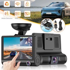 4'' Full HD 1080P Dash Cam Car DVR Front Rear Camera Night Vision G-sensor